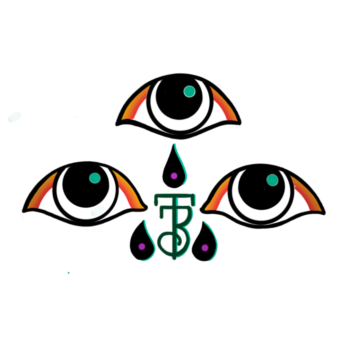 Three Tears Tattoo Logo Three Tears Tattoo Logo